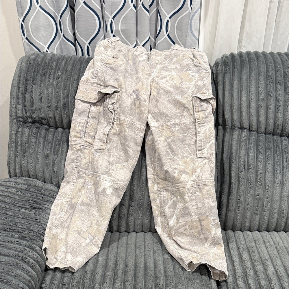 Hollister Men's Light Gray Cargo Pants